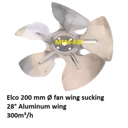 Elco 200mm Ø aile de ventilateur Fan d'aile sucer (sur le moteur soufflant)300m³/h
