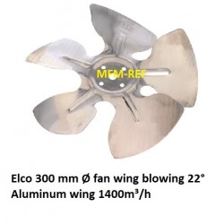 Elco 300 mm ala del ventilador 22° Ventilador ala que sopla 1400m³/h