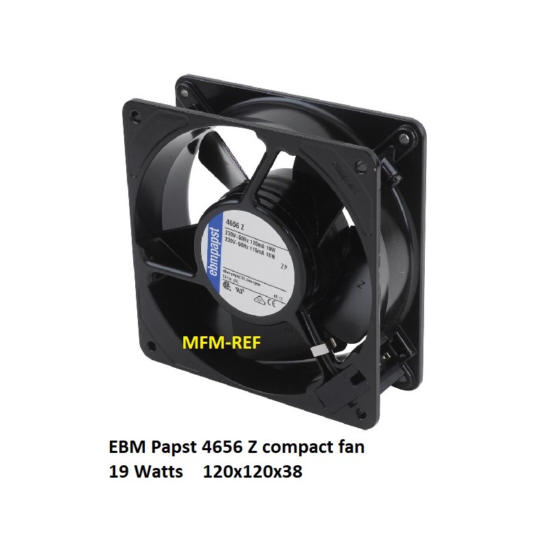 4656Z EBM Papst compact ventilateur 19 Watts 120x120x38