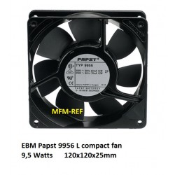 9956 L EBM Papst compact fan 9,5 Watts 120x120x25mm