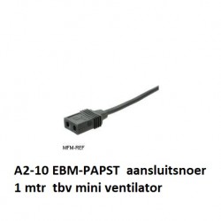 A2-10 EBM-PAPST  aansluitsnoer 1 mtr  tbv mini ventilator