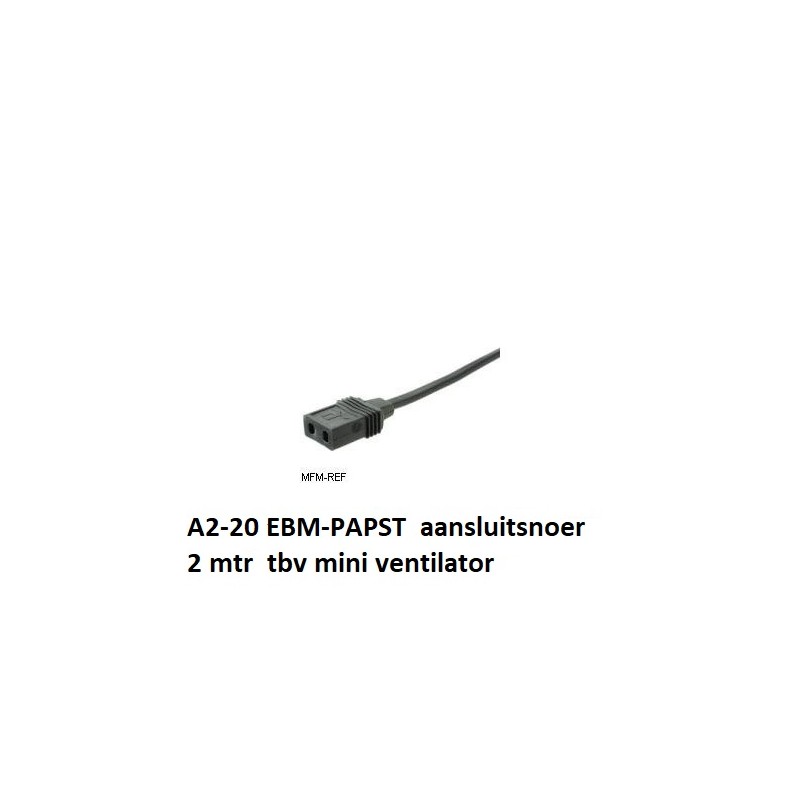 A2-20 EBM Papst cable de conexión 2 mtr.