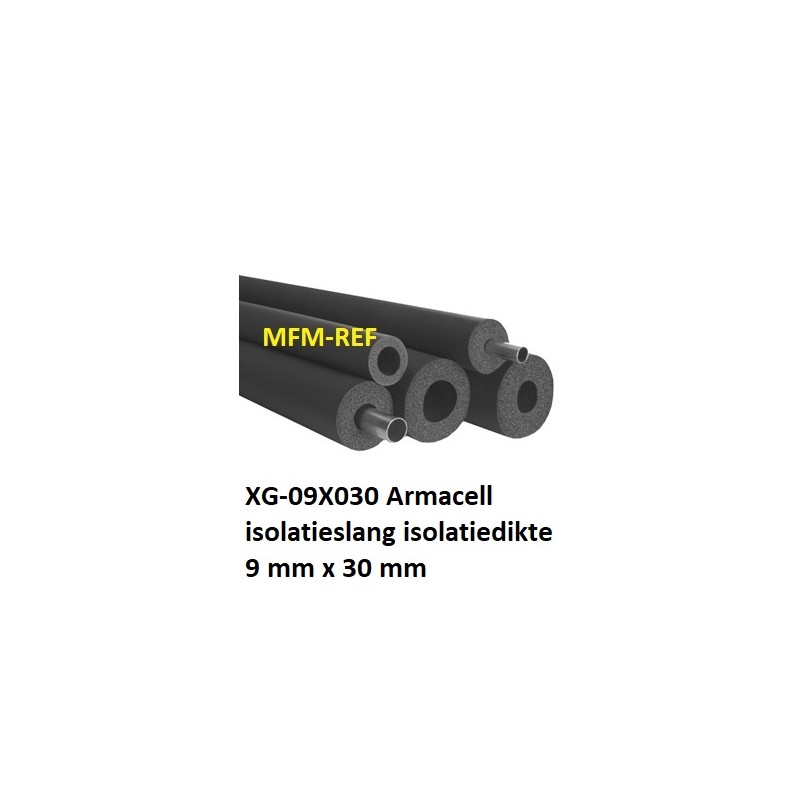 Armaflex XG-09X030 espessura do isolamento do tubo de isolamento 9mm x 30mm