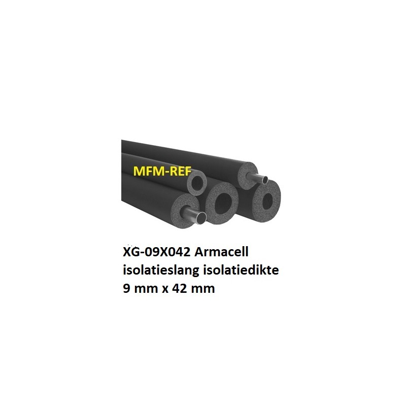 ACE/P-09X042 Armaflex tuyau isolant, épaisseur d'isolation 9mm x 42mm
