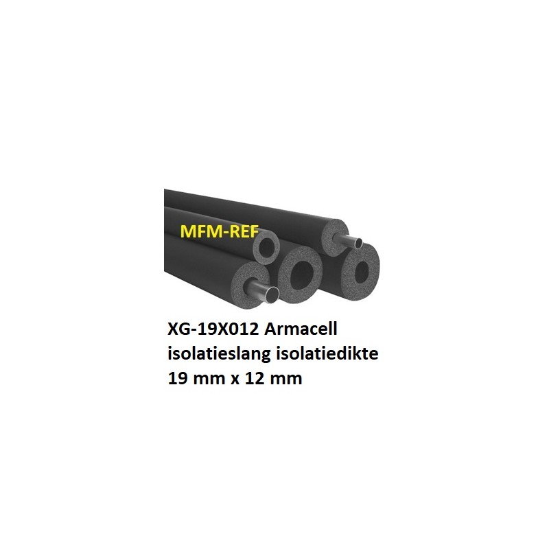 ACE/P-19X012 ArmaFlex tuyau isolant, épaisseur d'isolation 19mm x 12mm