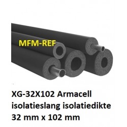 Armaflex XG-32X102espessura do isolamento do tubo de isolamento 32x102mm
