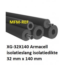 XG-32X140 Armaflex tubo di isolamento, spessore di isolamento 32mm x 140mm