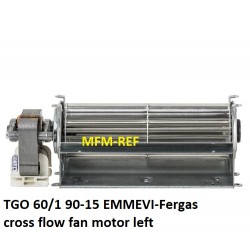 TGO 60/1 90-15  EMMEVI-Fergas dwarsstroom ventilatormotor  links