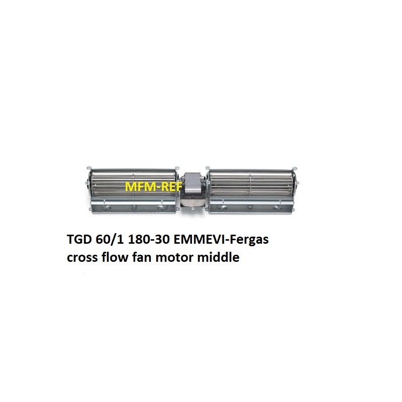 TGD 60/1 180-30 EMMEVI dwars stroom ventilator midden aanbouw