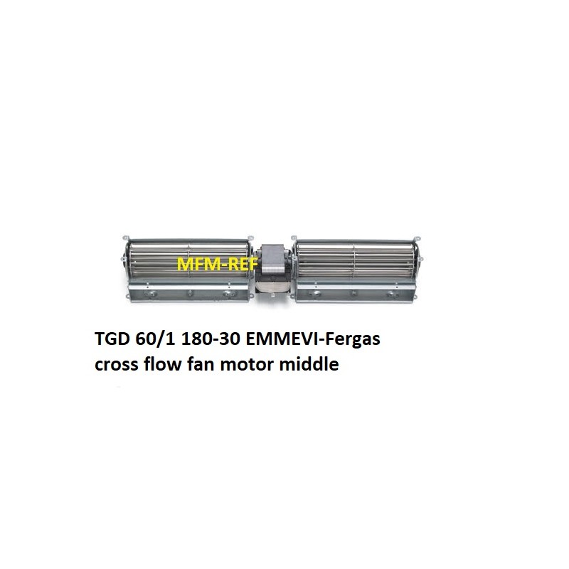 TGD 60/1 180-30 EMMEVI-Fergas mitte Querstrom-Lüfter