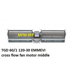 TGD 60/1 120-30 EMMEVI dwars stroom ventilator﻿ motor midden