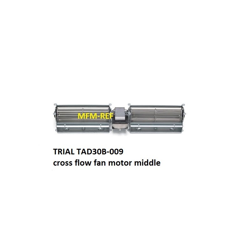 TRIAL TAD30B-009 dwarsstroom 2x300mm ventilator 55watt motor in midden
