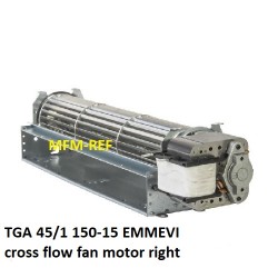 TGA 45/1 150-15 EMMEVI Motor rechts Montage Querstrom-Lüfter motor