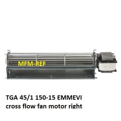TGA 45/1 150-15 EMMEVI Motor rechts Montage Querstrom-Lüfter motor