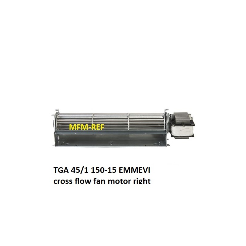 TGA 45/1 150-15 EMMEVI  Motor de ventilador de fluxo cruzado bem