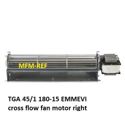TGA 45/1 180-15 EMMEVI Motor rechts Montage Querstrom-Lüfter motor