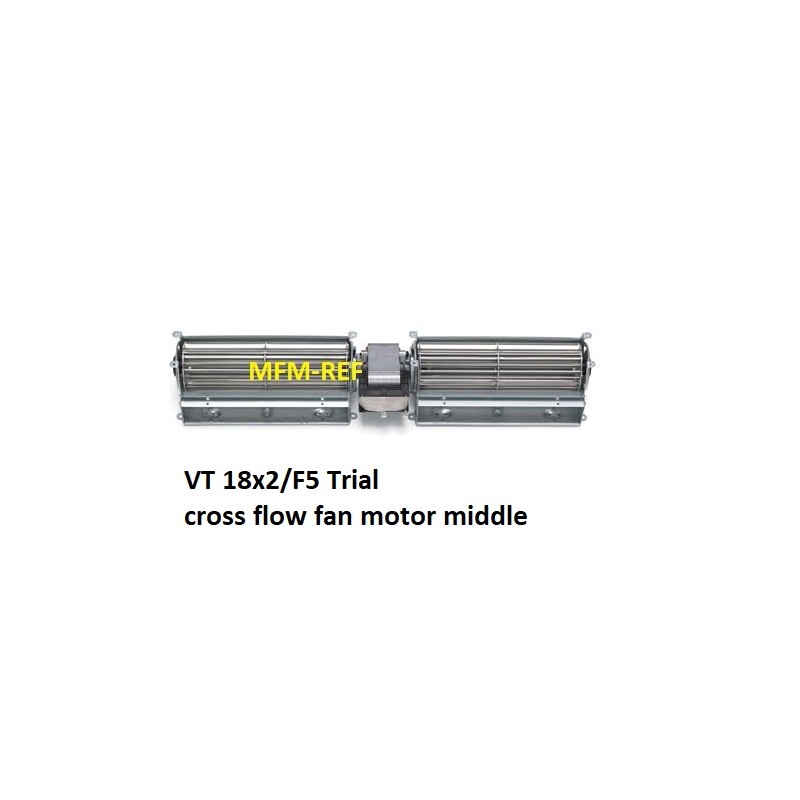 VT 18x2/F5 Trial centro de ventilador de fluxo cruzado 36 watts