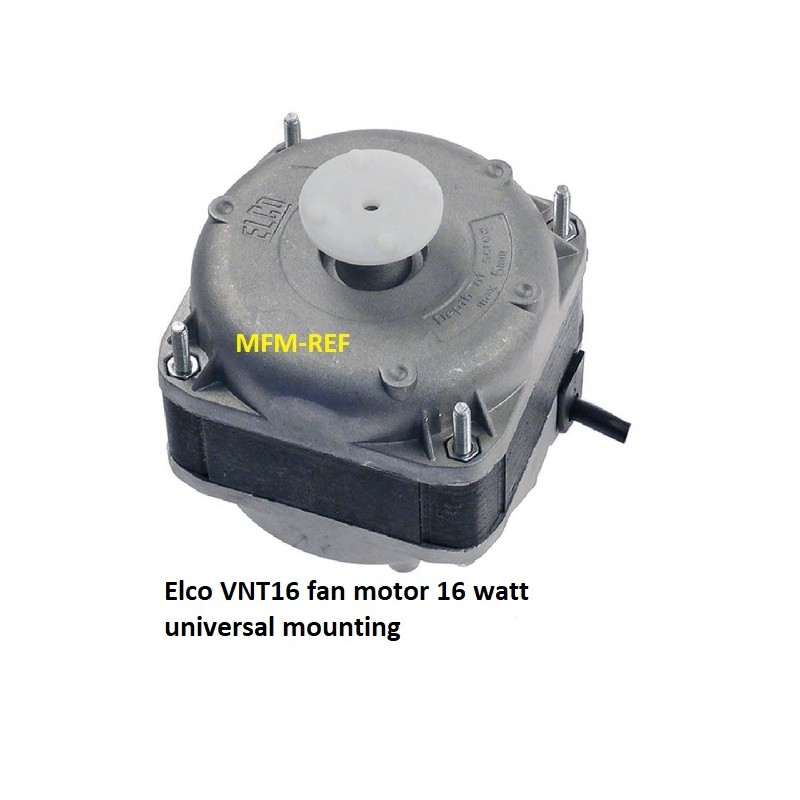 Originele VNT16 Elco ventilator motor 16 watt met 5 verschillende bevestigingen