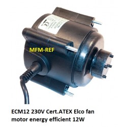 ECM12 Elco 230V EX fan motor energy efficient 12W for refrigeration.