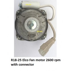 R18-25 Elco moteur de ventilador 2600 rpm ANGELO PO, EMMEPI, SAGI.