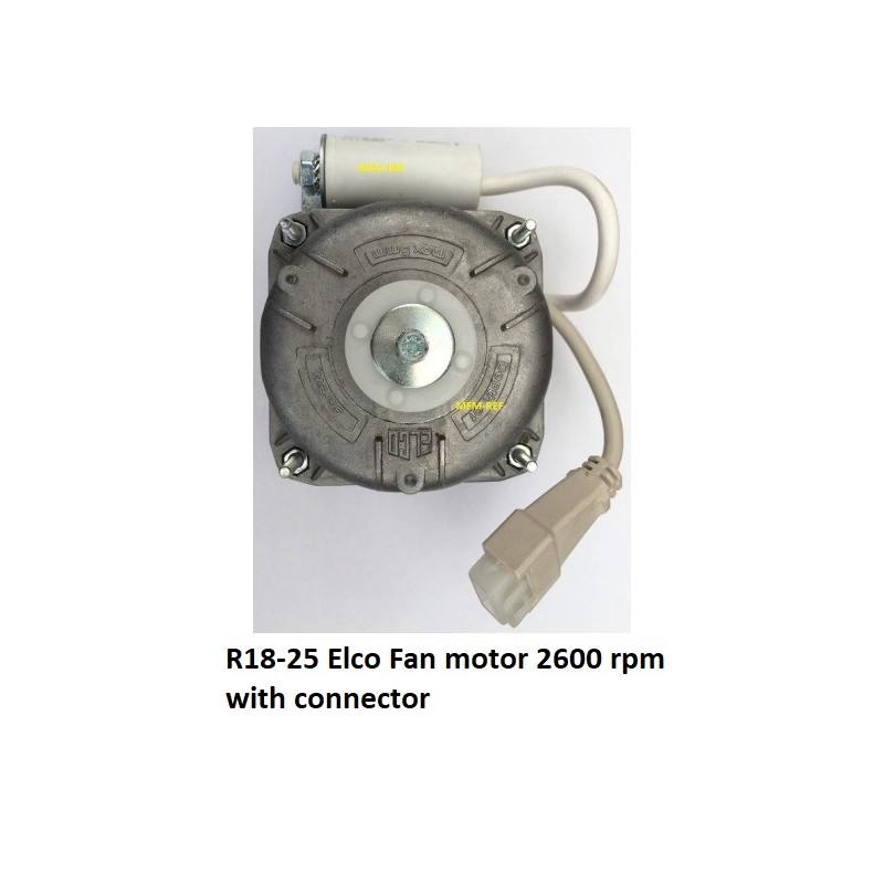 Originele R18-25 Elco ventilatormotor met stekker aansluiting 2600/rpm