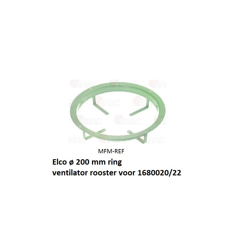 Elco fan motor grille ø 200 mm for 1680020/22