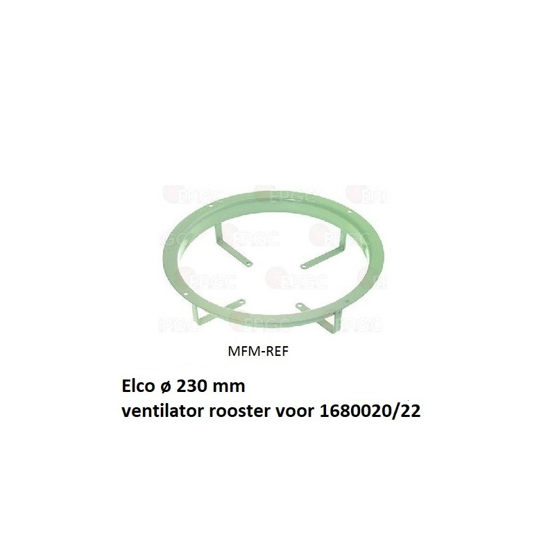 Elco fan motor grille ø 230 mm for 1680020/22