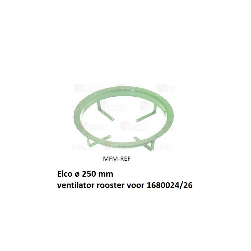 Elco ventilator rooster ø 250 mm voor 1680024/26