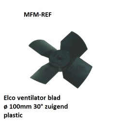 Elco ventilateur lame ø 100 mm 30 ° sucer plastique