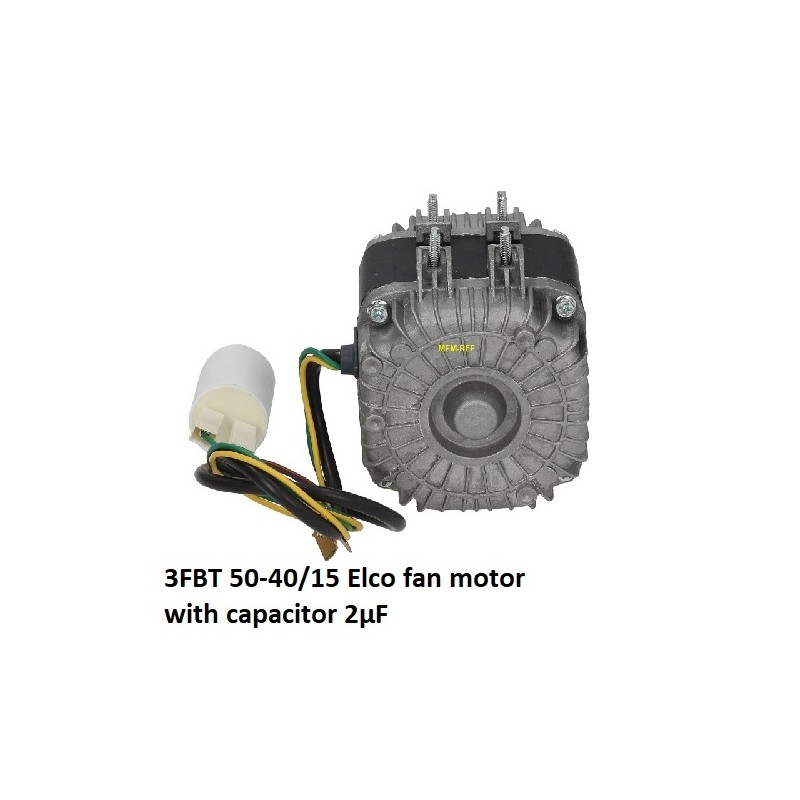 ELCO 3FBT 50-40/15 motor de ventilador com condensador 2µF