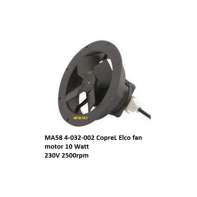 Motor de ventilador CopreL MA58 4-032-002 Elco 10 Watt 230V 2500T