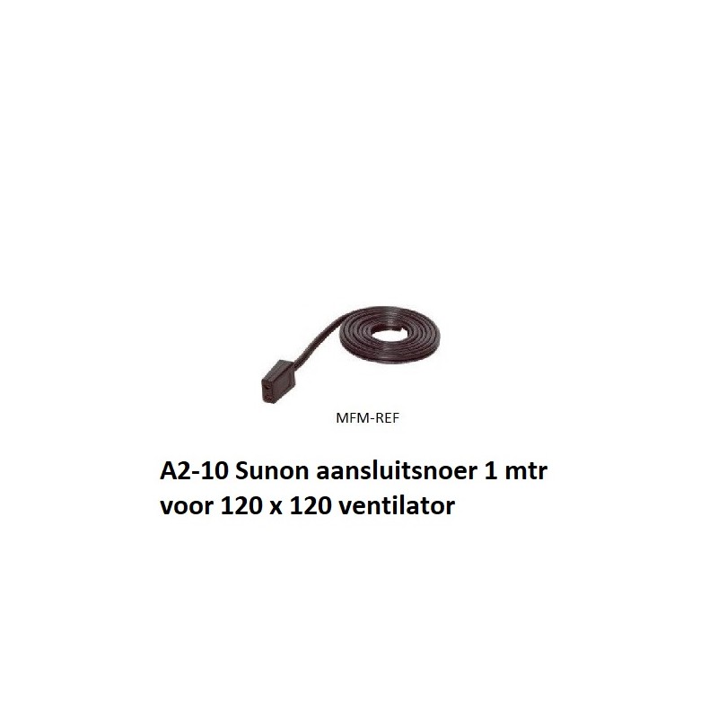 Sunon  A2-10,  Conexión del cable 1mtr para ventilador de 120 x 120 mm