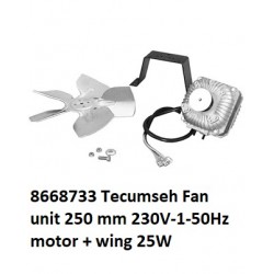 8668733 Tecumseh Lüftereinheit 250 mm 230V-1-50Hz 25W