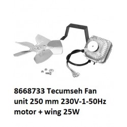 8668733 Tecumseh Ventilatoreenheid 250mm  230V-1-50Hz 25W