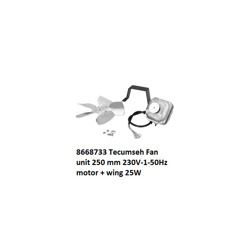 8668733 Tecumseh Unità del ventilatore 250 mm 230V-1-50Hz 25W