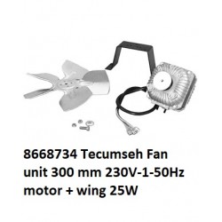 8668734 Tecumseh Unità del ventilatore 300mm 230V-1-50Hz 25W