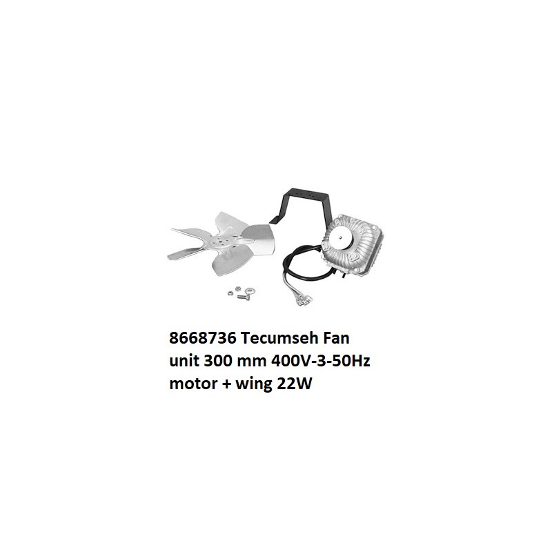 8668736 Tecumseh Unidad de ventilador 300mm 380/440V-1-50/60Hz 22W 8668736 Tecumseh Unidad de ventilador 300mm 380/440V-1-50/60Hz 22W