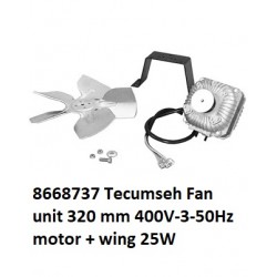 8668737 Tecumseh Ventilatoreenheid  320mm 400V-3-50Hz 25W