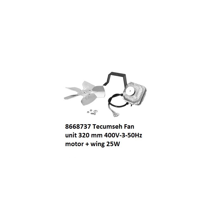 8668737 Tecumseh Unidade de ventilação 320mm 400V-3-50Hz 25W