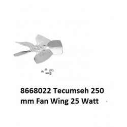 250 mm Tecumseh aile de ventilateur 25 Watt 8668022