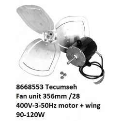 8668553 Tecumseh Ventilatoreenheid 356 mm/28 gr.  90-120W