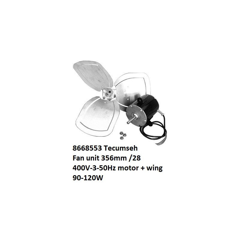 8668553 Tecumseh Unidad de ventilador 356 mm/28 gr.  90-120W