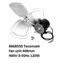 8668550 Tecumseh Fan unit 406mm 400V-3-50Hz 120W