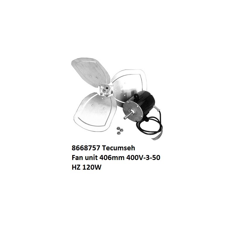 8668757 Tecumseh Unité de ventilation 406mm 400V-3-50 HZ 120W
