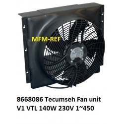 8 668 086  Tecumseh Unidad de ventilador V1 VTL 140W 230V 1~ 450