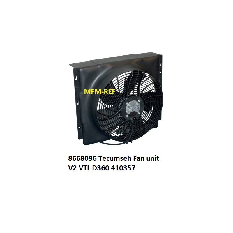 8 668 096 Tecumseh Unidad de ventilador V2 VTL D360 410357