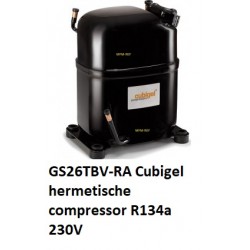 GS26TBV-RA Cubigel R134a hermetische compressor 3/4HP 230V
