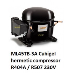 ML45TB Cubigel R404A / R507 compresor hermetic 1/5HP 230V
