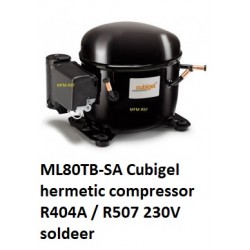 ML80TB Cubigel R404A / R507 hermetische compressor 3/8HP 230V