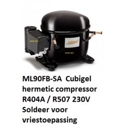 ML90FB Cubigel R404A / R507 LBP hermetic compressor 1/3HP 230V